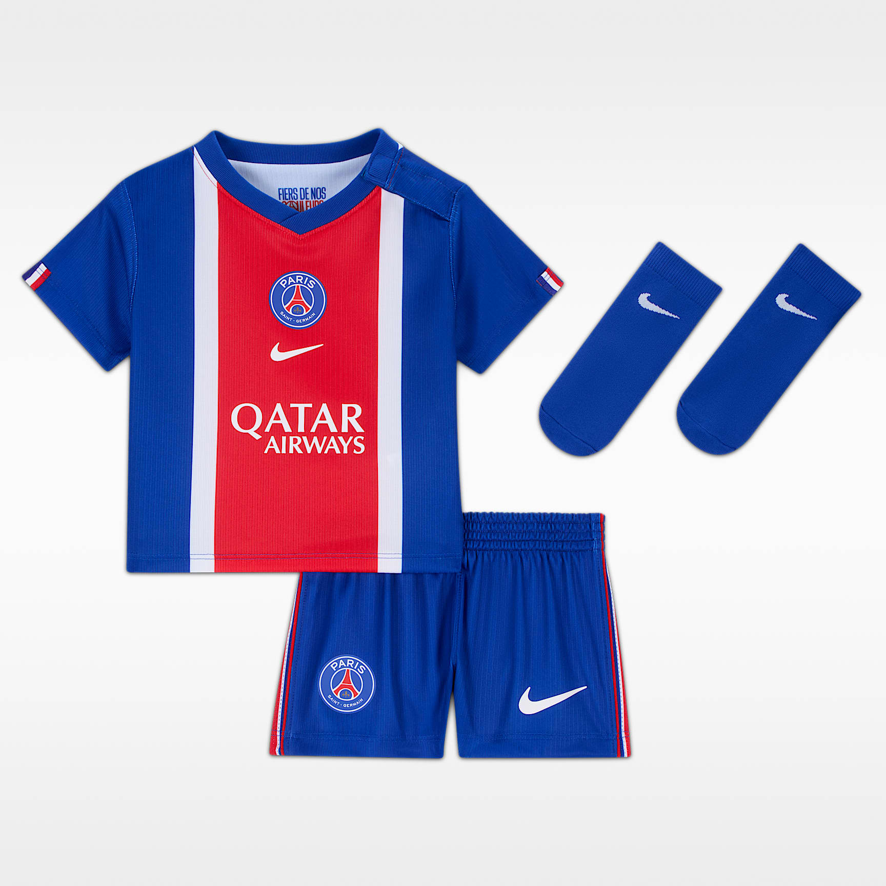 Nike PSG キッズジャージ ネイビー/レッド サイズ140 Paris Saint-Germain 2026 Stadium Home Little Kids' Nike Soccer